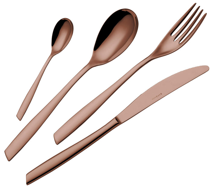 Servizio Set di Posate 24 Pezzi in Acciaio 18/10 PVD Eme Eleven Chocolate