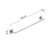 Portasalviette GEDY linea Teide da 60cm Cromato