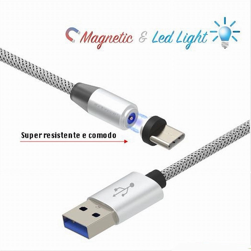Trade Shop - Cavo Magnetico Ricarica Dati Per Huawei 1mt Connettore Type-c Maxtech F-tc012 -