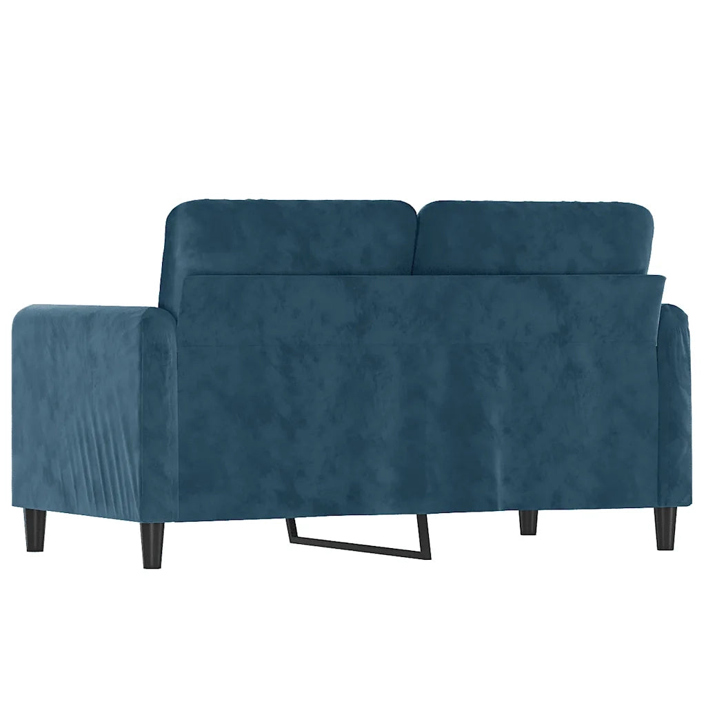 Divano a 2 Posti-Sofa 2 Posti Blu 120 cm in Velluto 238056