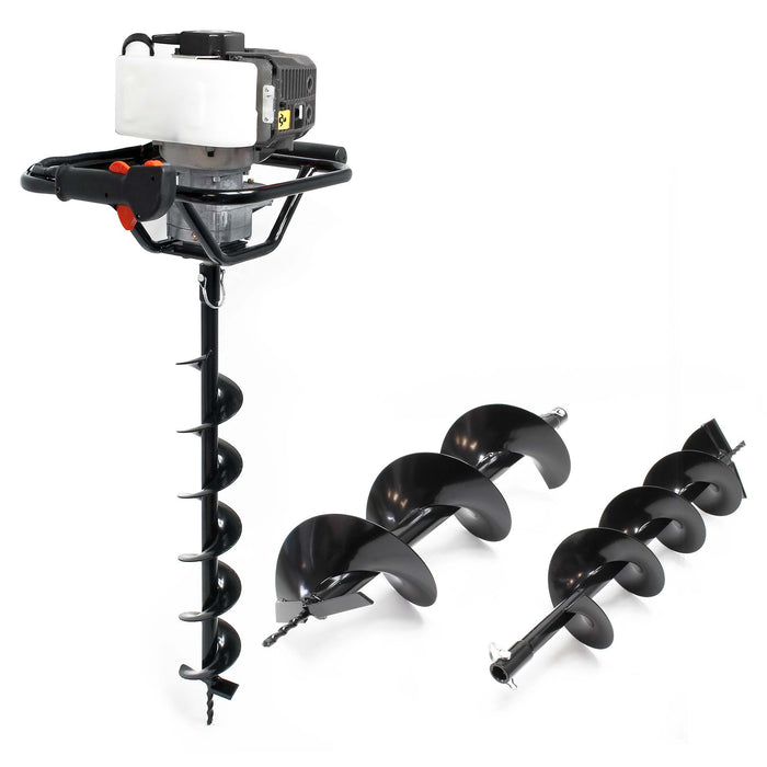 Mototrivella a benzina, 1,4kW e 52cm³ motore a benzina, incl. coclee 100mm, 150mm e 200mm