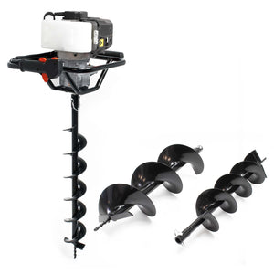 Mototrivella a benzina, 1,4kW e 52cm³ motore a benzina, incl. coclee 100mm, 150mm e 200mm