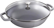 Wok 30 cm - Fondereccia, Induzione, Coperchio in Vetro