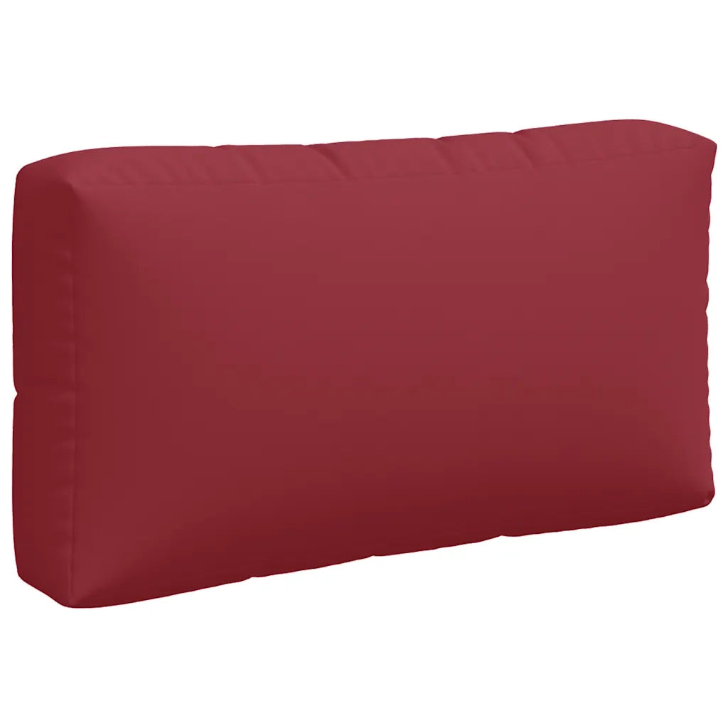 Cuscini per Pallet 3 pz Rosso Vino in Tessuto 360953