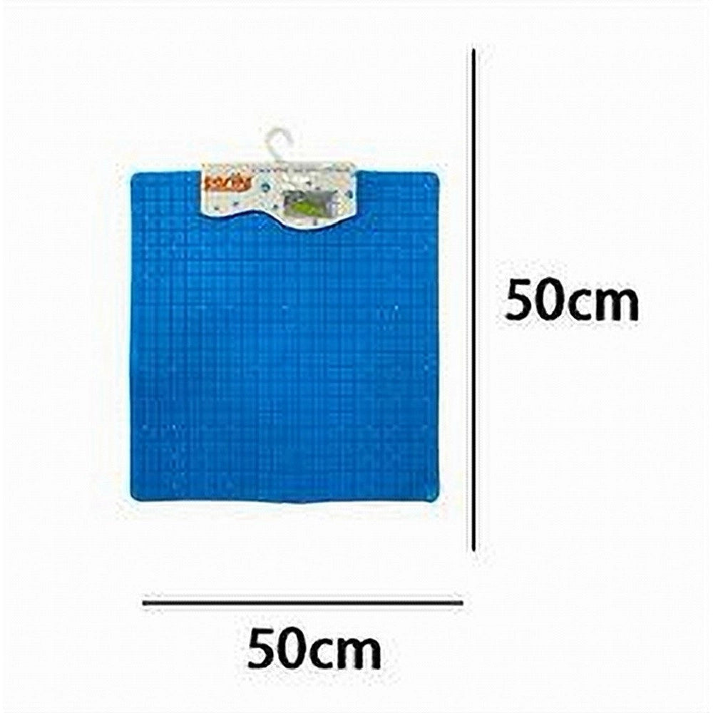 Trade Shop - Tappeto Tappetino Pvc Antiscivolo Quadrato Per Vasca Bagno Doccia 50x50 Cm 59321 -