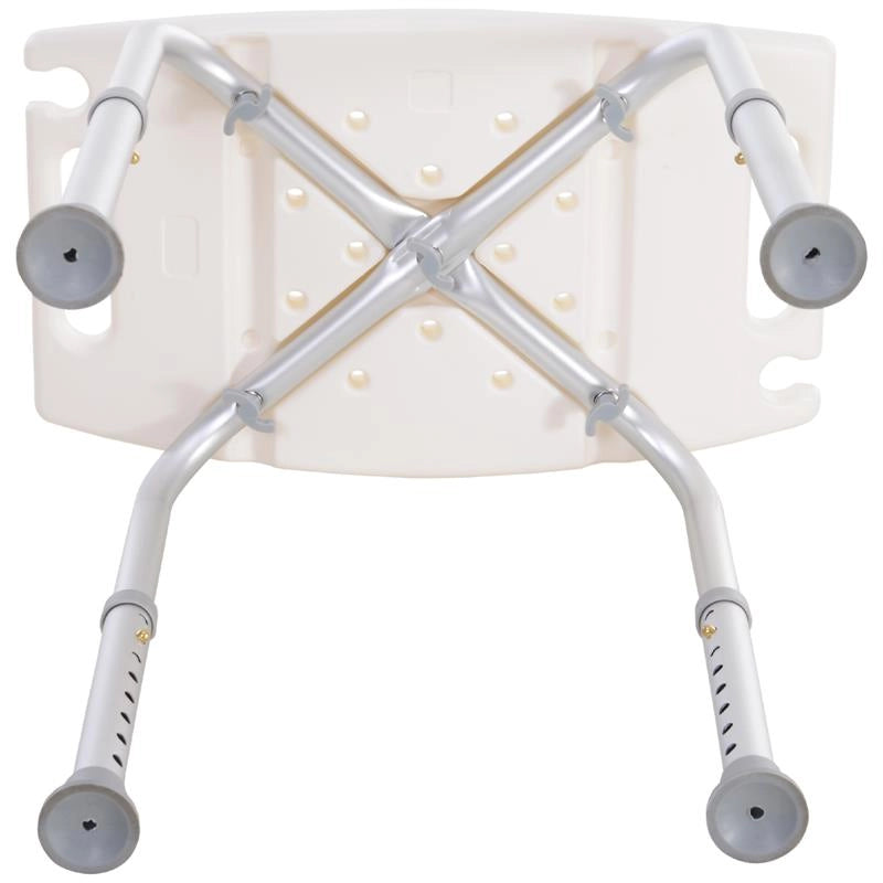 SGABELLO PER DOCCIA BAGNO ANTISCIVOLO ALTEZZA REGOLABILE BIANCO