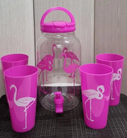 Imbuto per Bere - 3,8 Litro di Tappo - 4 Bicchieri Reutilizzabili per Acqua - Libero da BPA - Imbuto di Tappo per Servirsi da Solo
