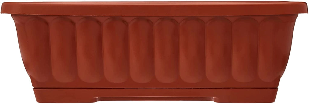 Vaso fioriera balconetta raccoglitore 60x18x16 plastica terracotta fiori piante
