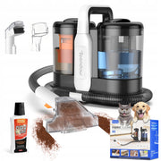 Aspirapolvere Lavapavimenti Tessuti 500W 11kPa con Doppio Serbatoio Acqua; Pulitore per Tappeti e Divani