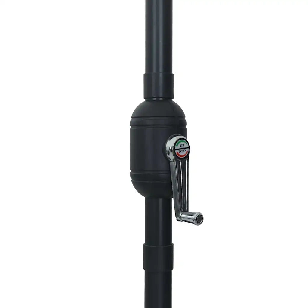 Ombrello da giardino Nero 394 x 394 x 248 cm 42003642