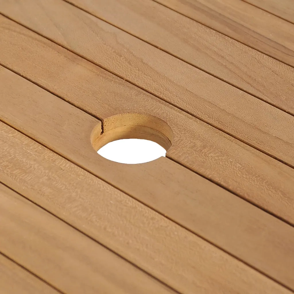 Mobile Bagno in Massello di Teak con Lavabo | Armadio Lavabo in Pietra di Fiume