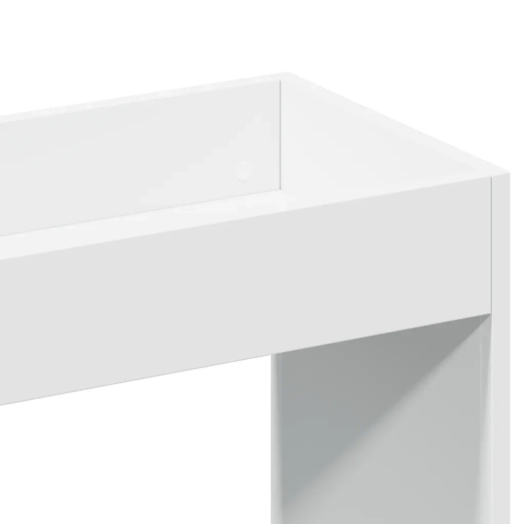Credenza-Buffet-Armadio da cucina Bianca 92x33x140 cm in Truciolato