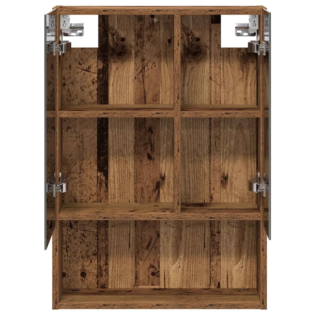 Mobiletto per specchio da bagno Legno vecchio 50 x 14,5 x 70 cm 889205