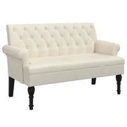 Panca con Schienale 120x62x75,5 cm in Lino CFW5816636