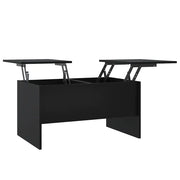Tavolino da salotto | Tavolino da caff¨¨ | Tavolino da Soggiorno Nero 80x50x42,5 cm in Legno Multistrato