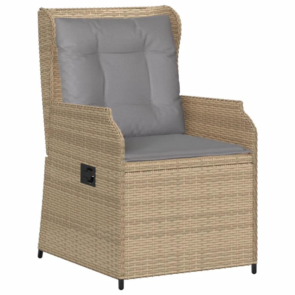Set Divani da Giardino 5 pz con Cuscini in Polyrattan Beige 3262743