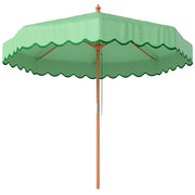 Ombrellone da Giardino Rotondo con Volant ¨C zephmum ¨C 230cm Verde Chiaro