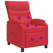 Poltrona Massaggiante Rosso Similpelle 42034906