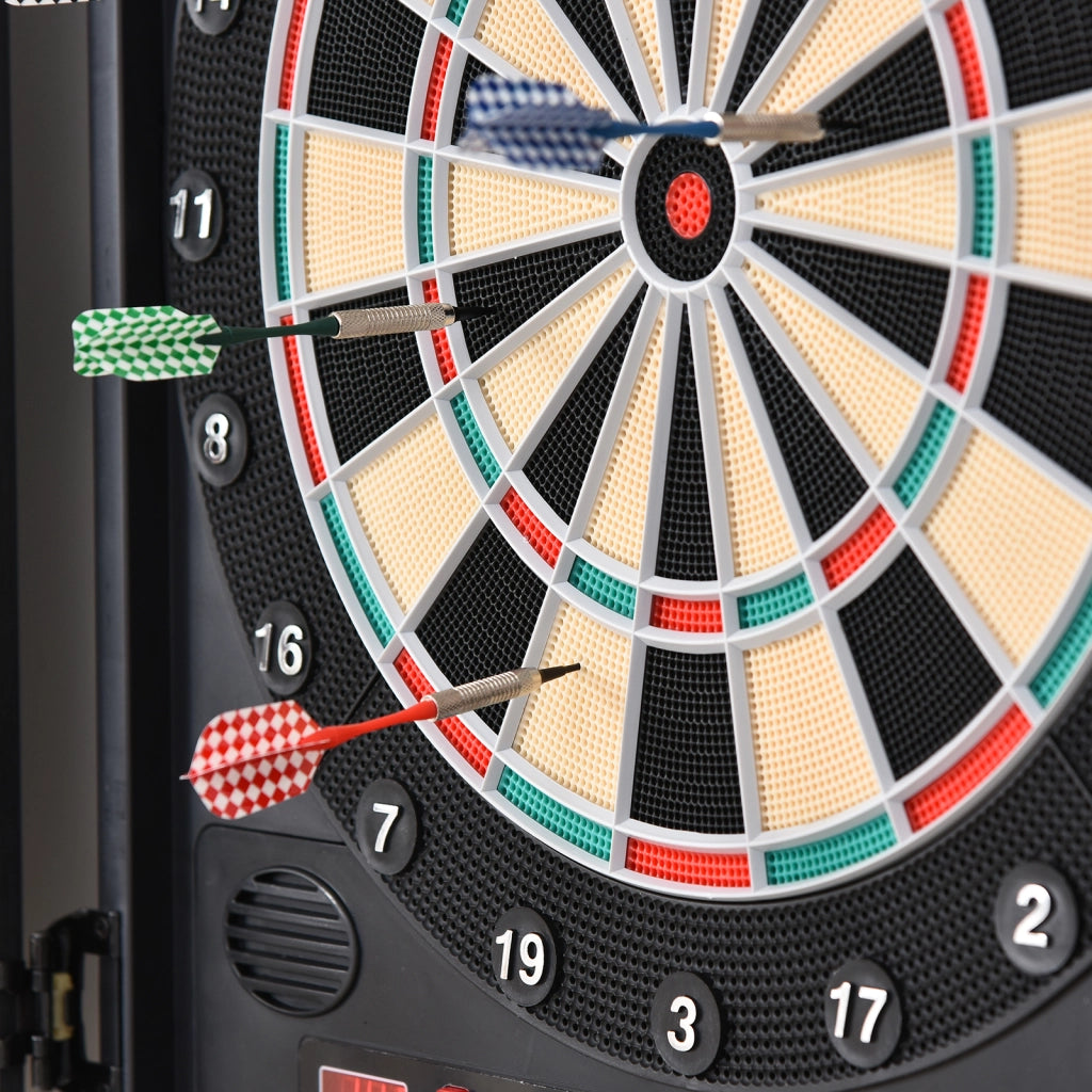 Bersaglio Freccette Elettronico ¨C Xylo ¨C 27 Giochi 202 Varianti Display LED 8 Giocatori Nero