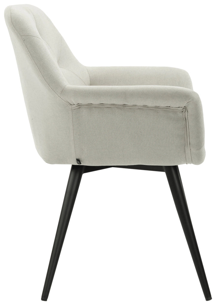 Sedia da pranzo Langford Beige,Tessuto