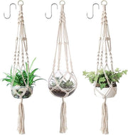 Macramè pendente per piante - vaso da fiore appeso - corda di cotone - decorazione per interni e esterni plafond balconi parete