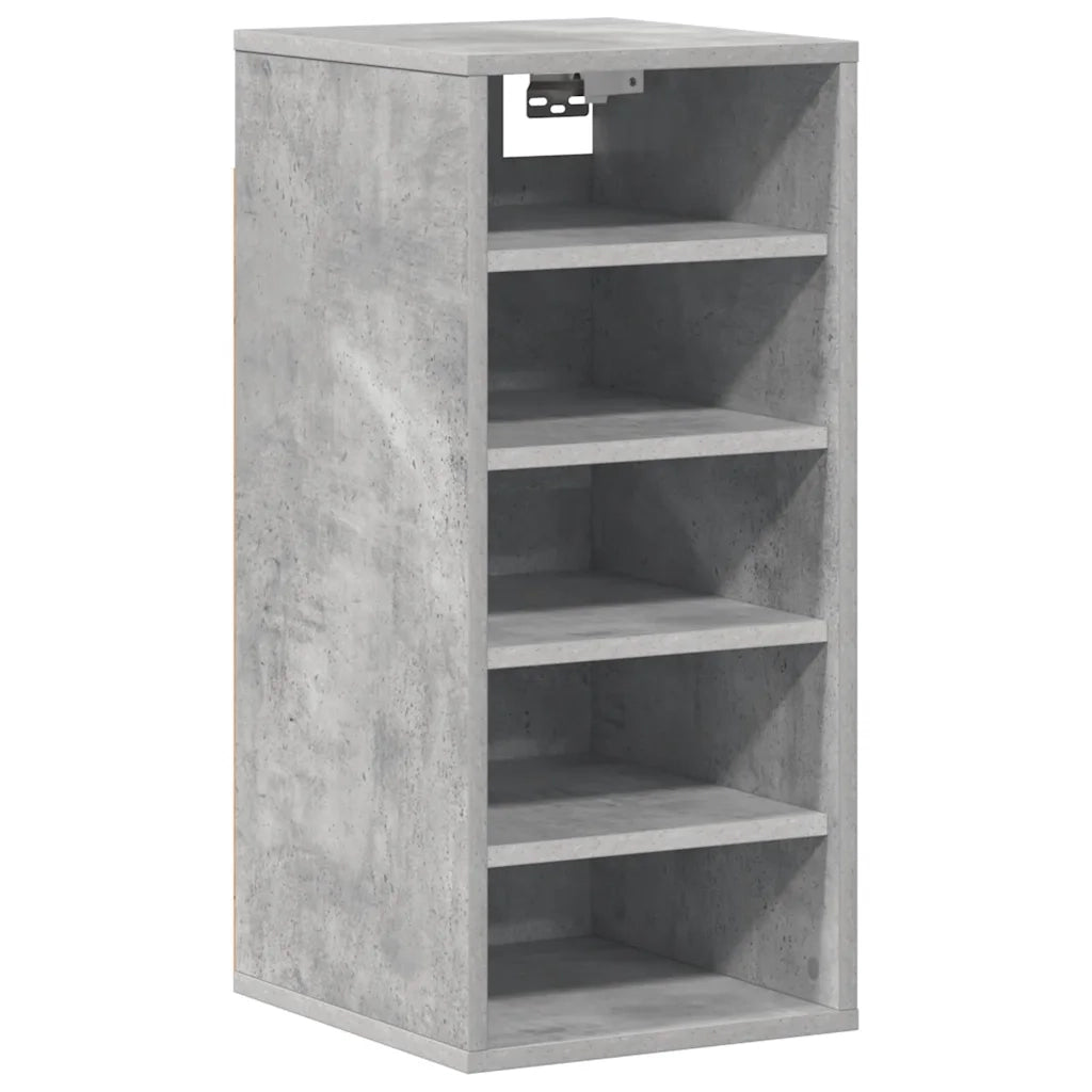 Scarpiera Grigio Cemento 31,5x35x70 cm in Truciolato 808989