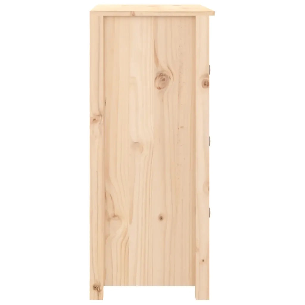 Credenza | Madia | Buffet da pranzo | Armadio da pranzo 70x35x80 cm in Legno Massello di Pino