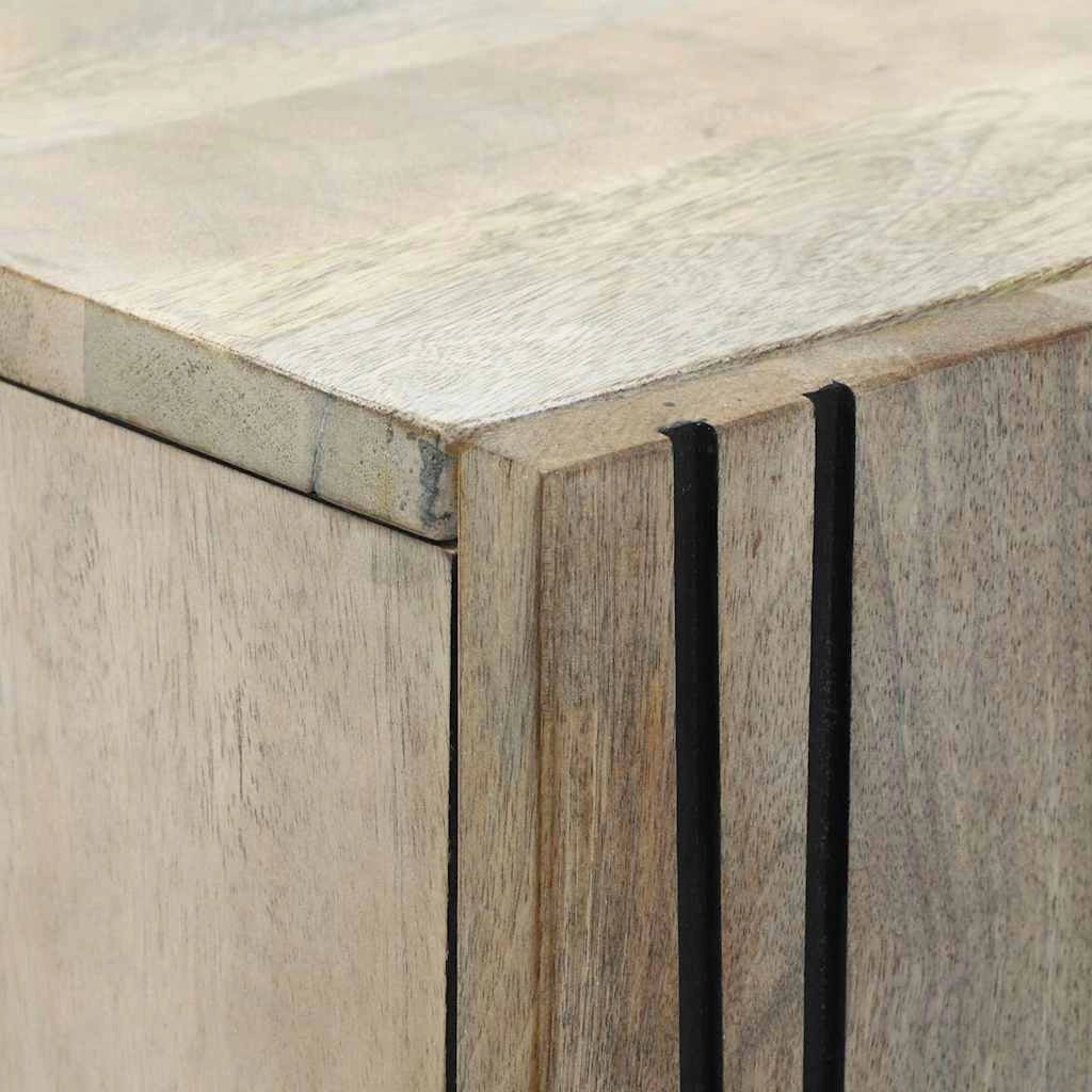 Ampia credenza rettangolare con cassetto e ante design moderno sala da pranzo 60 x 33 x 100 cm legno bianco 02_0057786