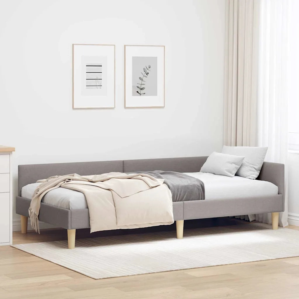 Cornice del letto ad angolo Talpa 90 x 190 cm Tessuto 42016114