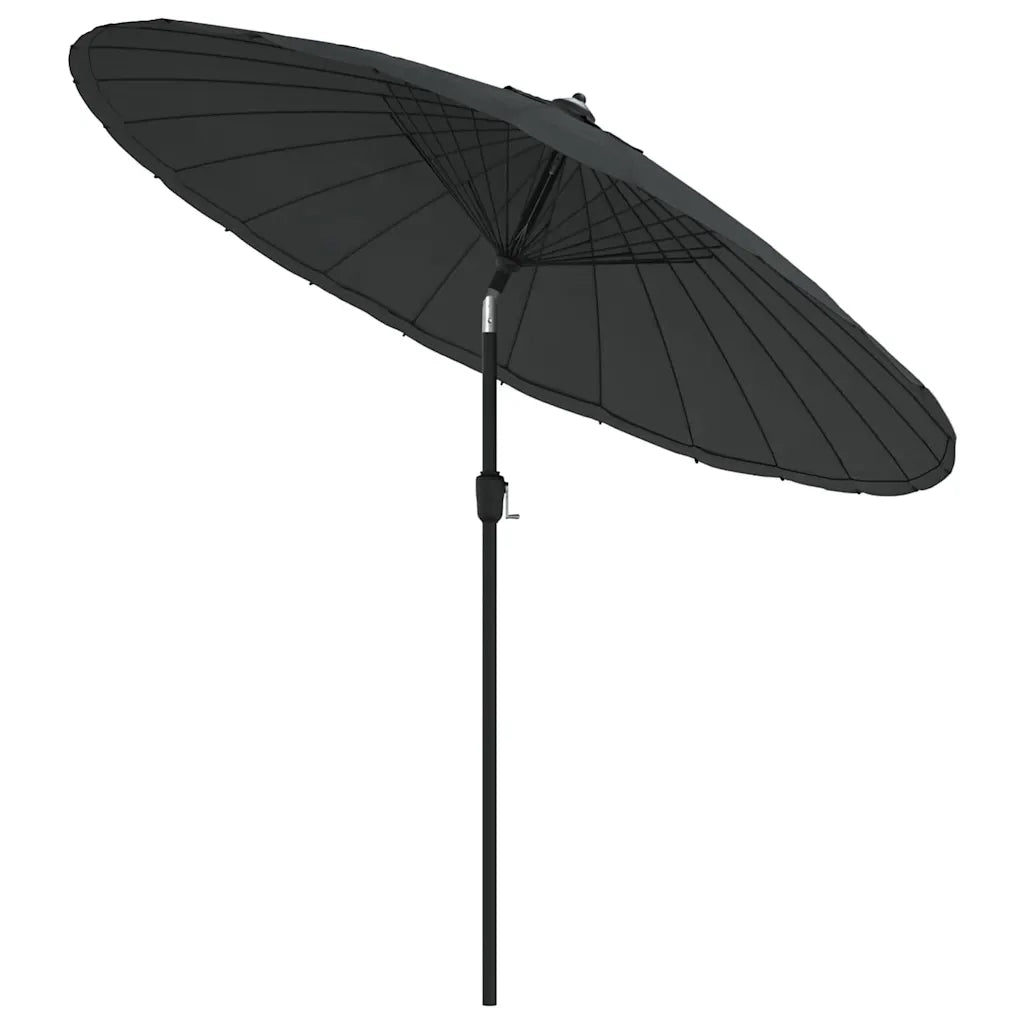 Ombrellone da Esterni-Ombrello da giardino con Palo in Alluminio 270 cm Antracite