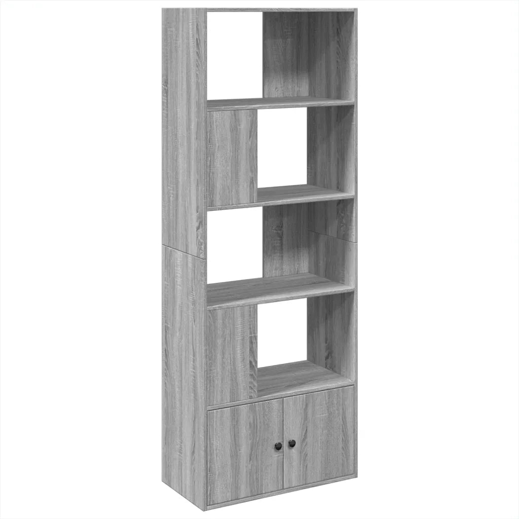 vidaXL Libreria Grigio Sonoma 70x36x189 cm in Legno Multistrato
