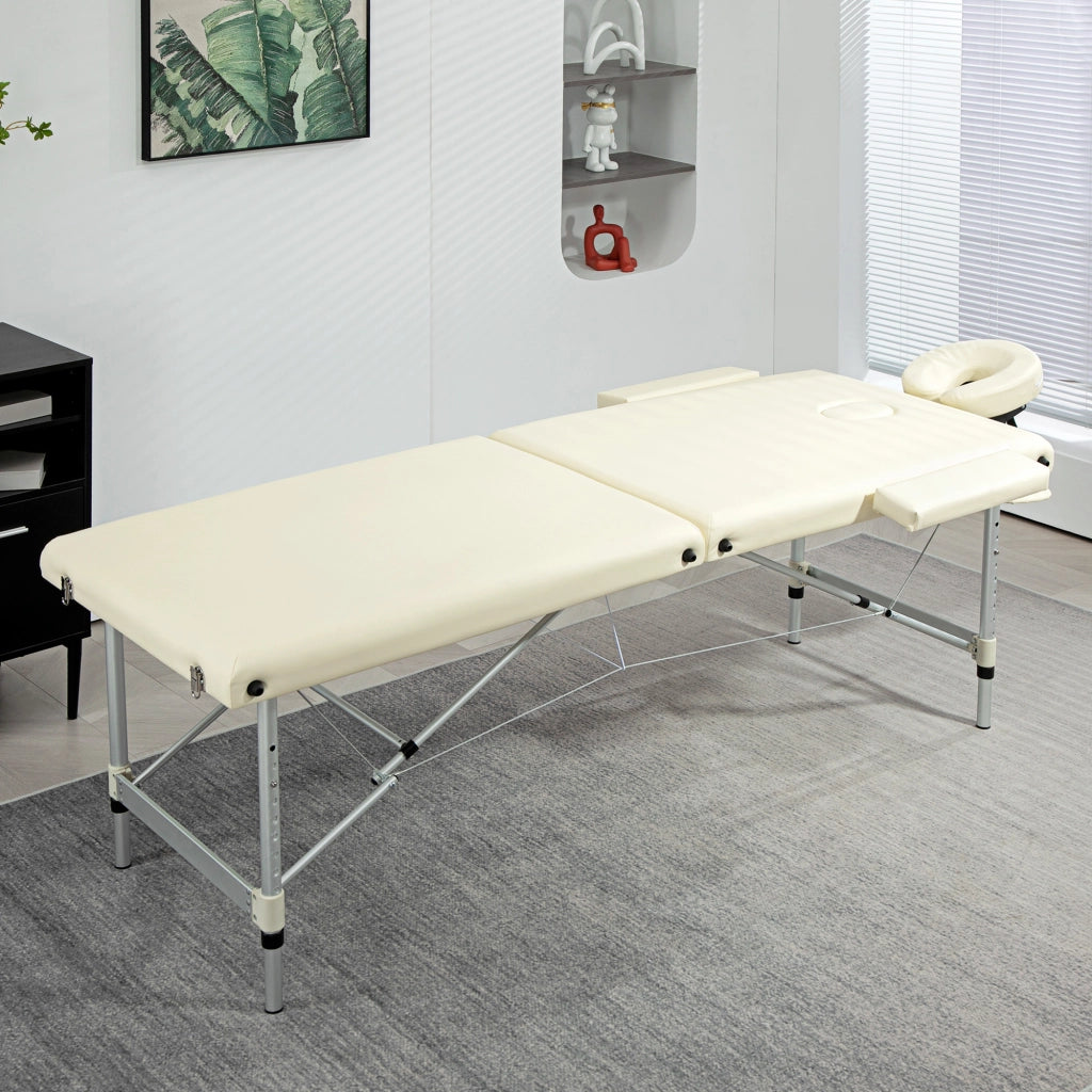 Tavolo da massaggio pieghevole ¨C zephmum ¨C 210x90 cm crema