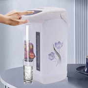 Dispensatore d'acqua calda 4L in acciaio inox con termostato elettrico con comando a pulsante per uso domestico e ufficio