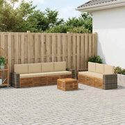 Set divani 8 pz Legno di Acacia Massello 3384129