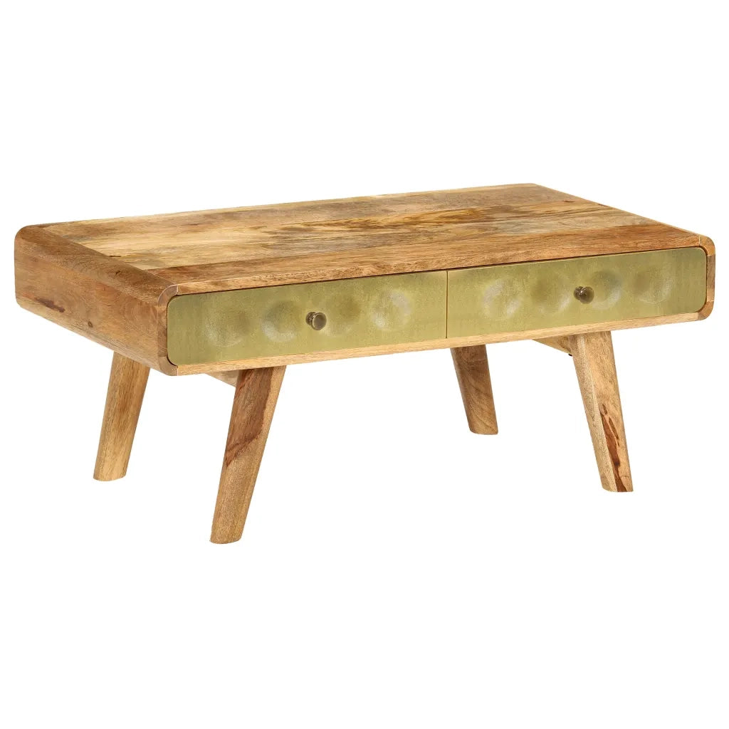 Tavolino da Salotto-Tavolino da soggiorno-Tavolo in Legno di Mango 90x50x40 cm
