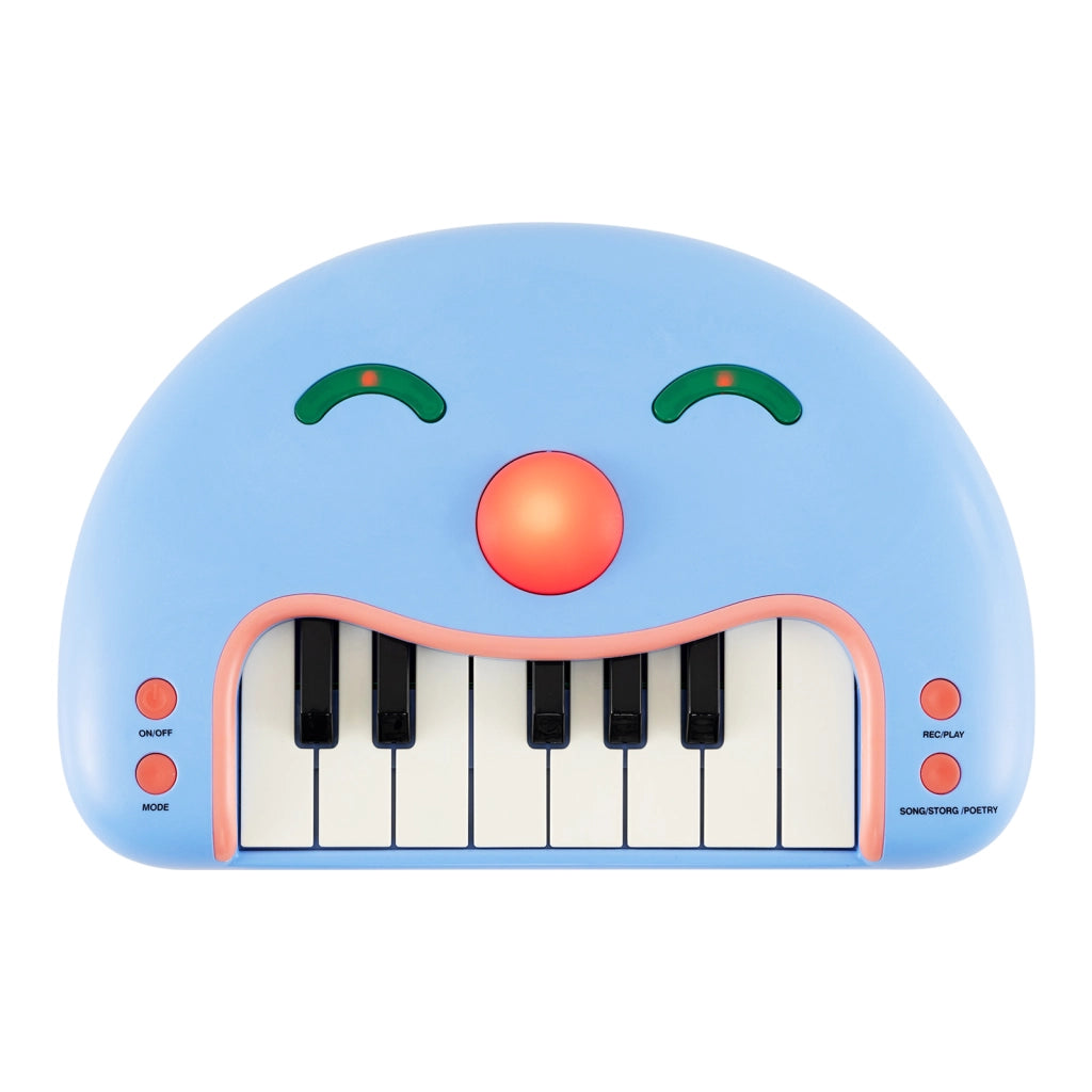 Tastiera bambini 13 tasti pianoforte digitale interattivo volto sorridente-Tastiera pulsanti luci musicale portatile educativo bambini 3+ anni