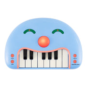 Tastiera bambini 13 tasti pianoforte digitale interattivo volto sorridente-Tastiera pulsanti luci musicale portatile educativo bambini 3+ anni