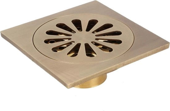 Drenaggio angolare per doccia con copertura rimovibile - 99 cm - stile lungo - finitura a coperchio antico - accessorio bagno/WC.