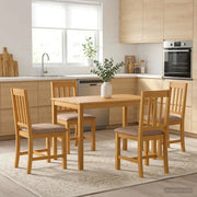 Tavolo da pranzo 110 x 75 x 75 cm Legno di Quercia Massello 42039175