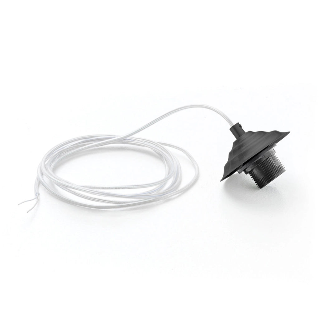 Portalampada con cavo trasparente Alice nero per Lampadari e lampade a sospensione 1XE27 max 1X60W IP20 - Lunghezza max 3 metri