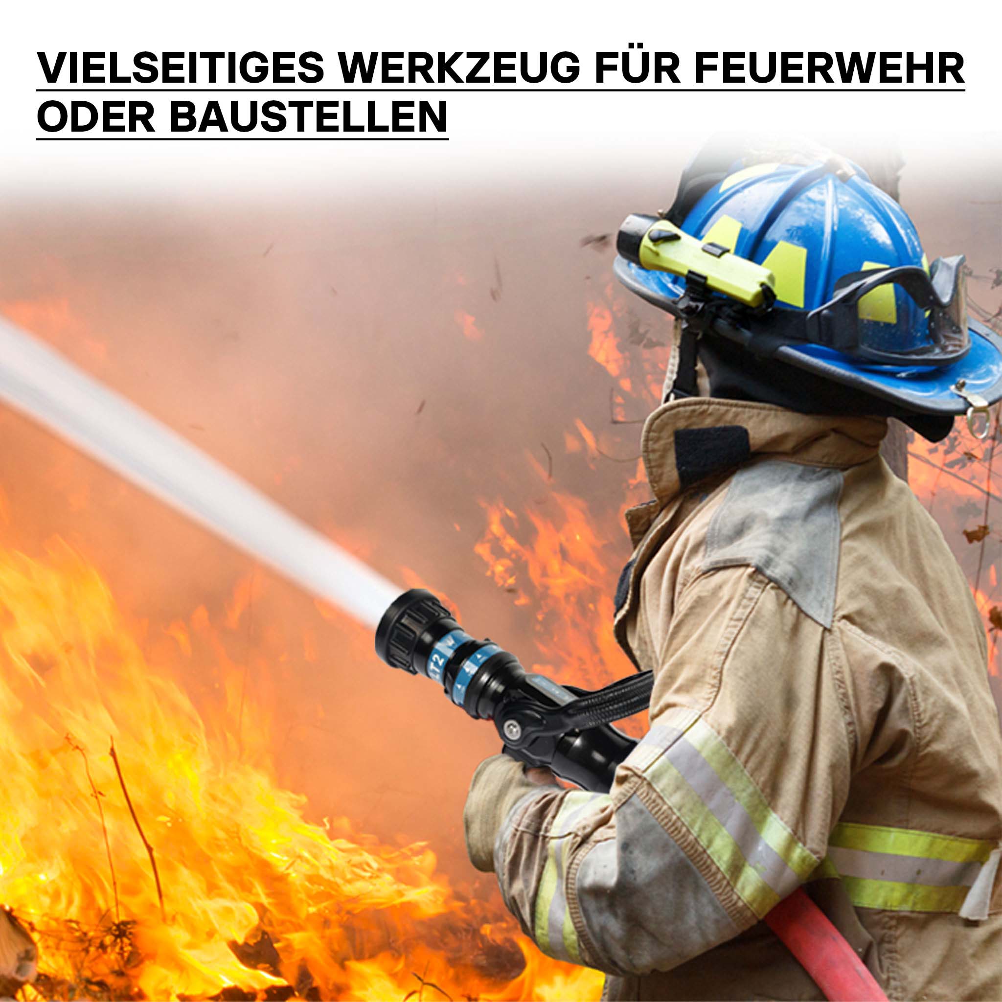 Lancia antincendio per vigili del fuoco tubo di tipo C 150/200/350/500 l/min