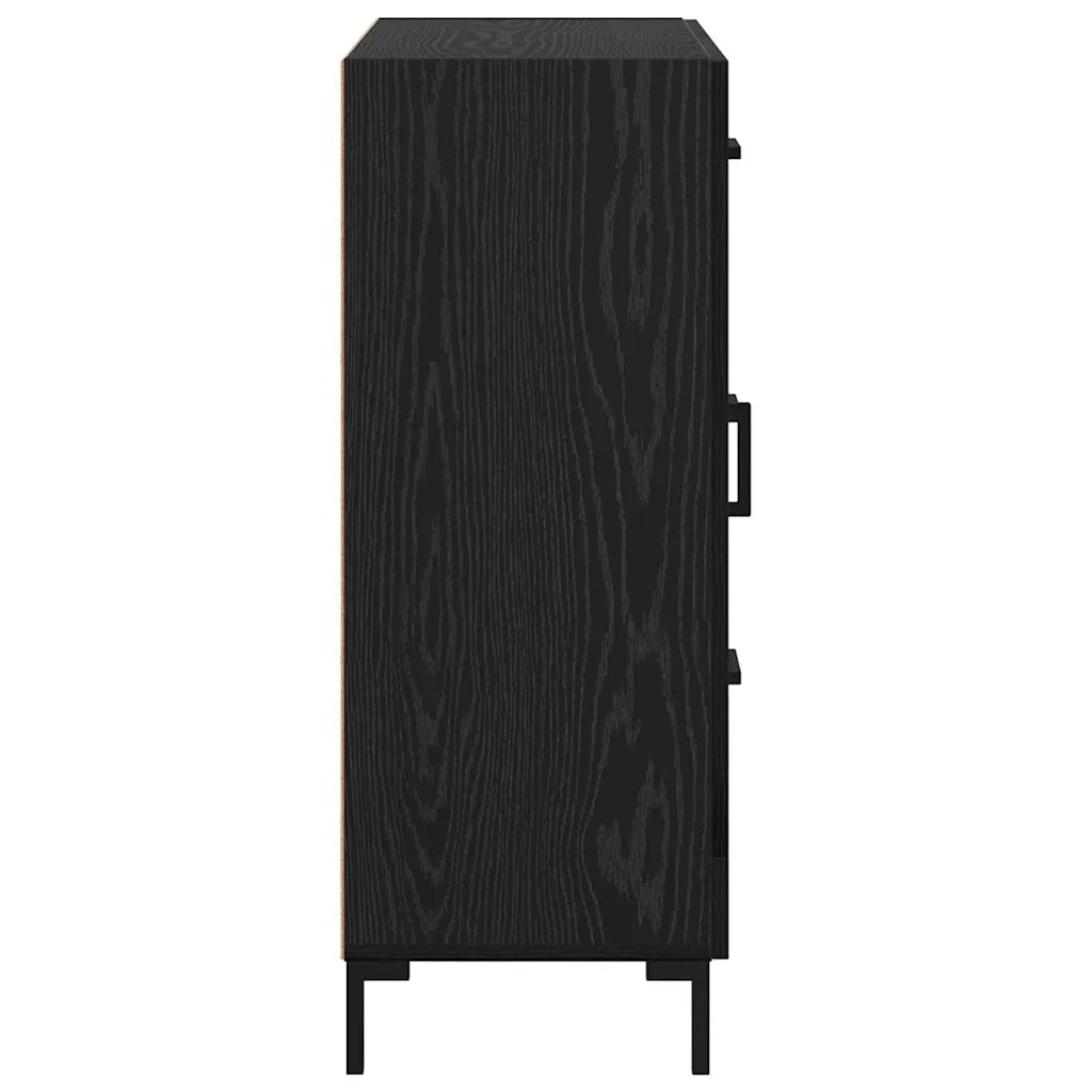Credenza-Buffet-Armadio da cucina Rovere nero 69.5 x 34 x 90 cm Legno multistrato