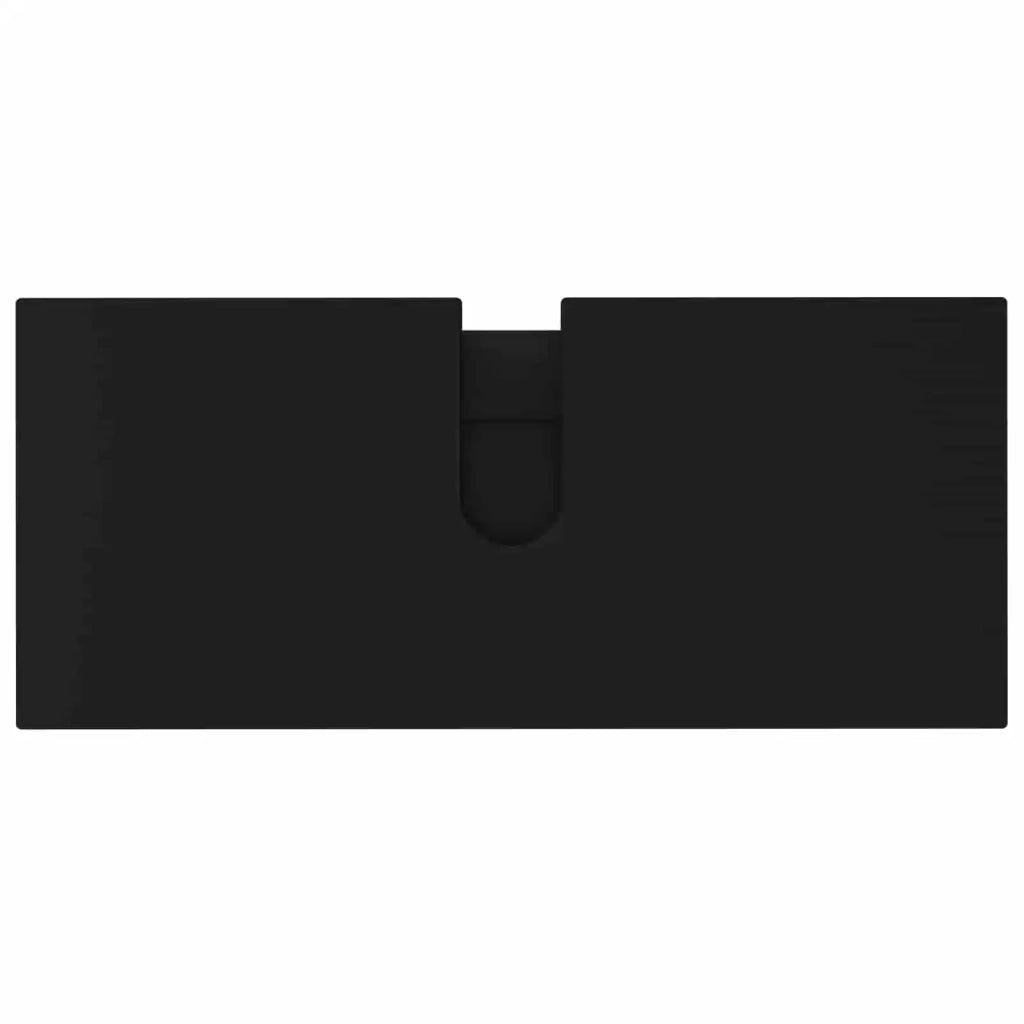 Mobiletto da bagno Nero 80 x 35 x 60 cm Legno ingegnerizzato 889386