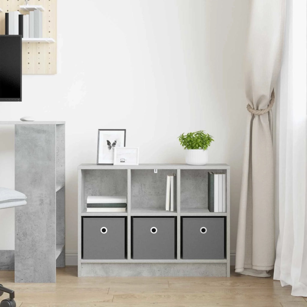 Credenza con cassetto Grigio cemento 73,5 x 22,5 x 53,5 cm