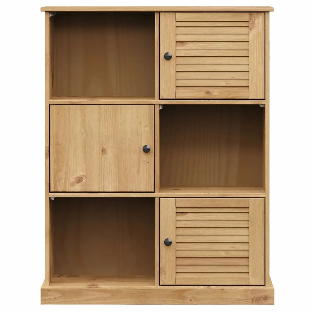 Libreria VIGO 90x35x114,5 cm in Legno Massello di Pino 353181