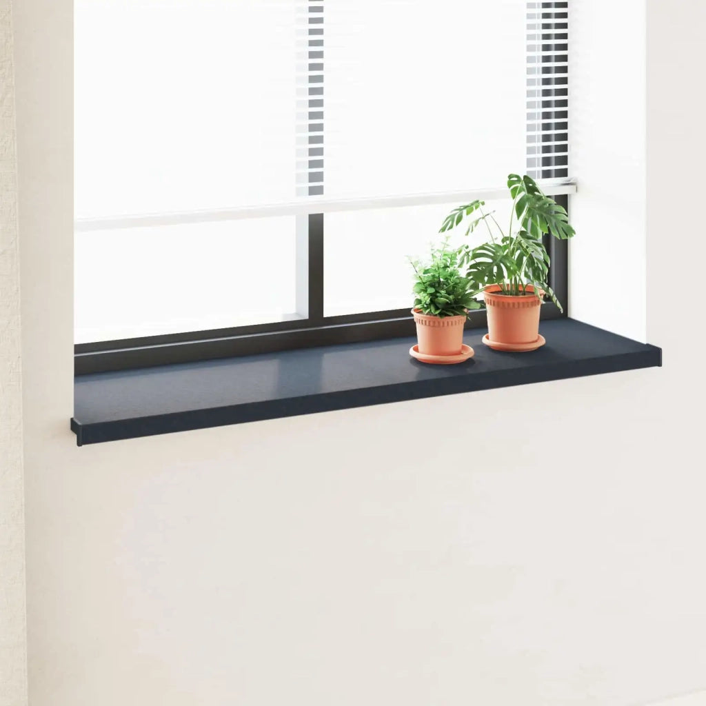 Soglia della Finestra Antracite con Venature del Legno PVC CFW8490287