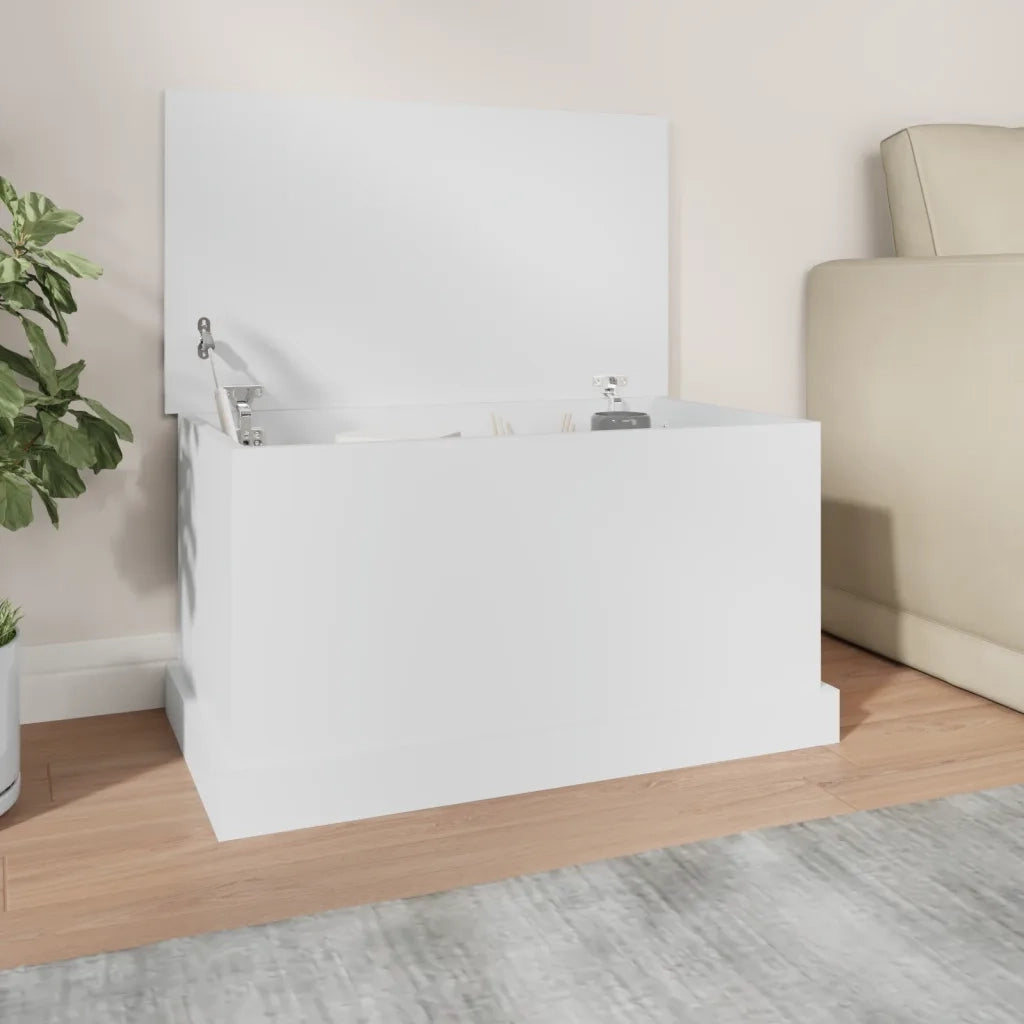 Scatola portaoggetti bianca 70x40x38 cm in legno ingegnerizzato CFW5211150