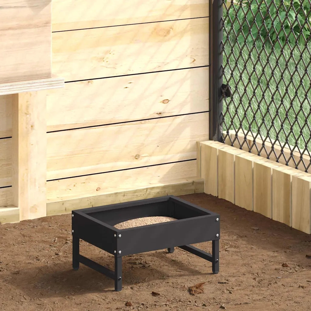 Mangiatore per Uccelli Nero 80 x 28 x 13.5 cm CFW4076041