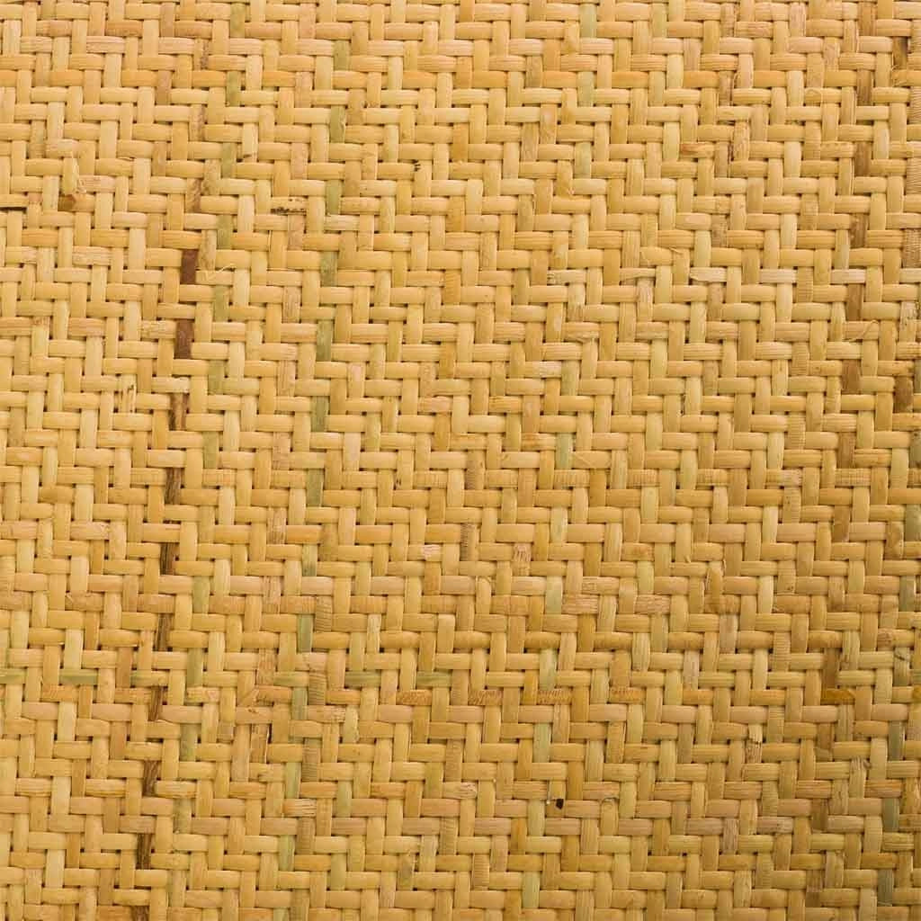 Sgabello in legno e seduta in rattan bianco 45x53x75/116h