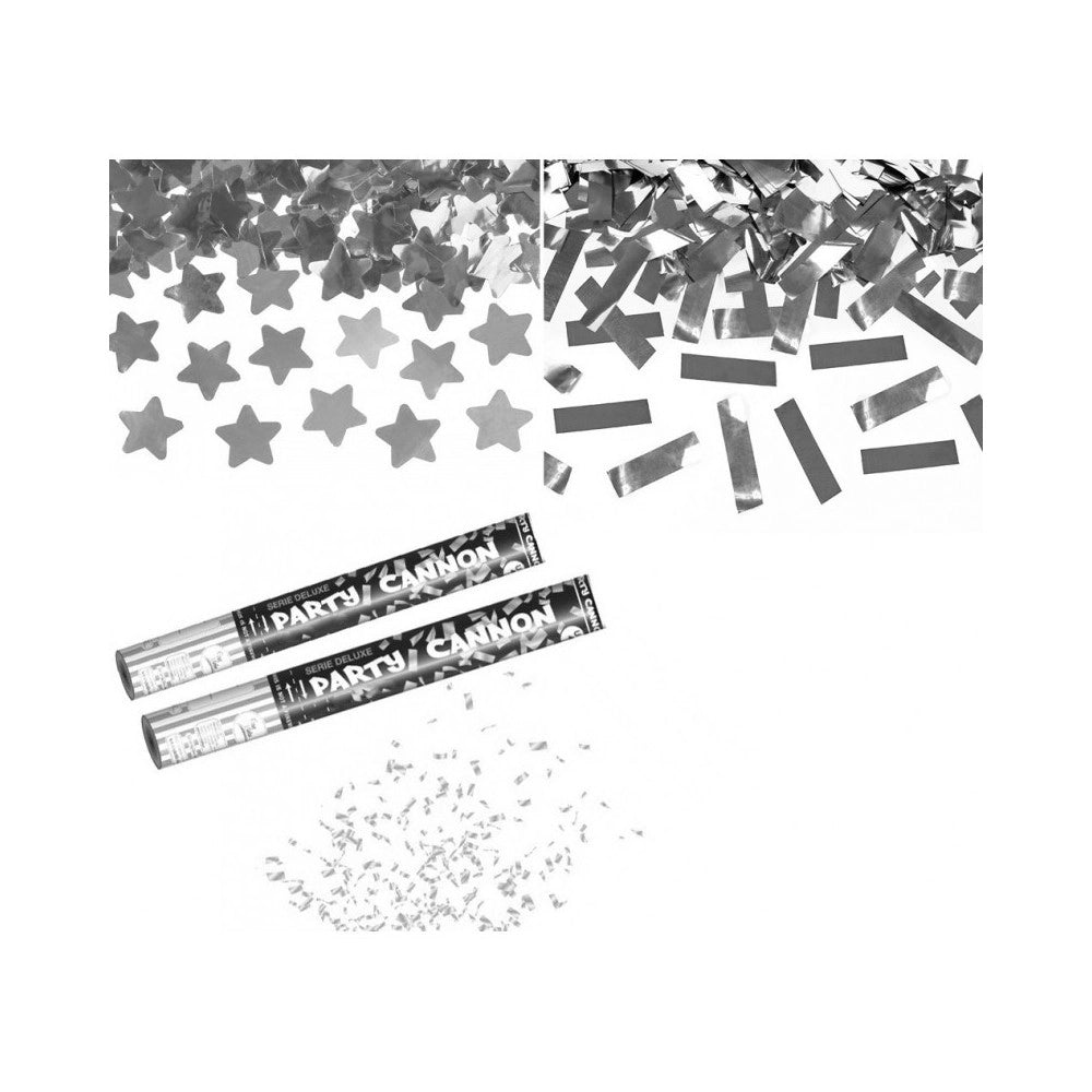 Trade Shop - Sparacoriandoli Argento Glitter 40cm Festa Party Promessa Matrimonio Nozze -